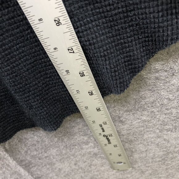 Aritzia TNA Long Sleeve Henley T Shirt Womens S Black Round Neck Relaxed - Picture 9 of 9